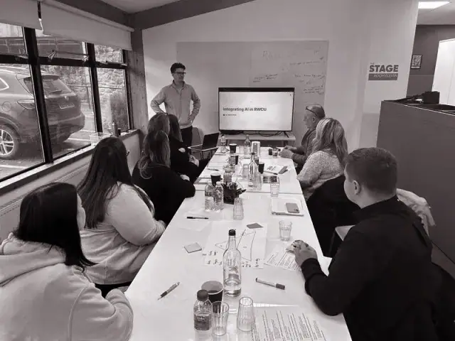 Staff training at Right Way Credit Union.