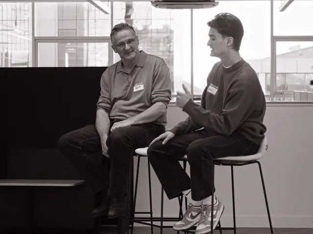 In conversation at the Glasgow Venture Labs launch, 2024.