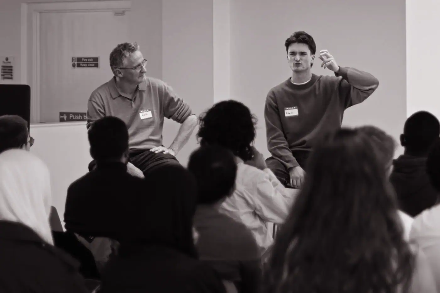 Lewis at the Glasgow Venture Labs launch, 2024.